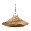 Hudson Valley Lighting Baychester 1 Light 32 inch Bronze Leaf Pendant Ceiling Light