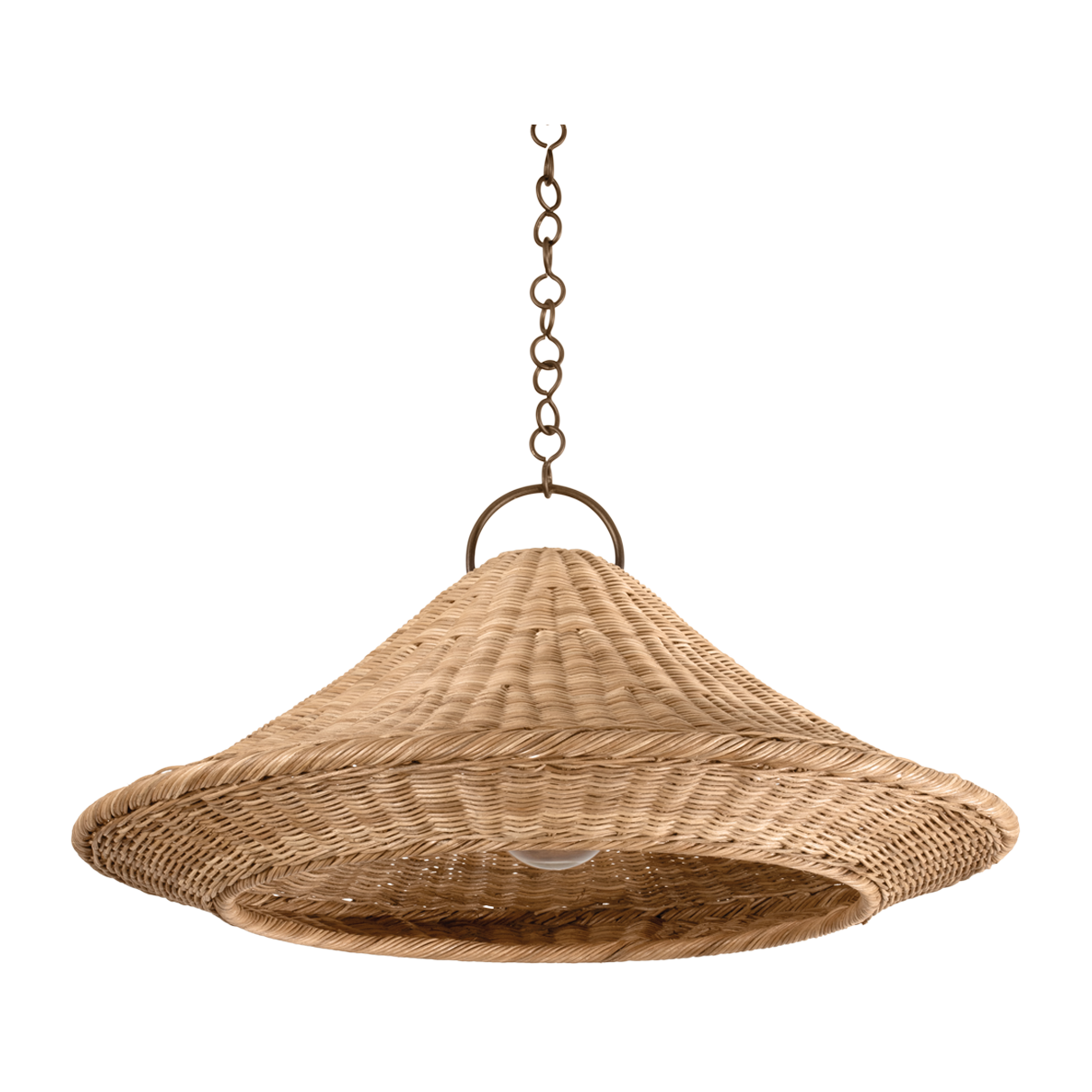 Hudson Valley Lighting Baychester 1 Light 32 inch Bronze Leaf Pendant Ceiling Light
