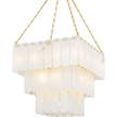 Hudson Valley Lighting Moissanite 33 Light 26 inch Aged Brass Chandelier Ceiling Light