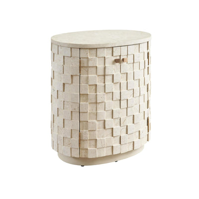 Lexington Rendezvous Albion Stone Oval Nightstand
