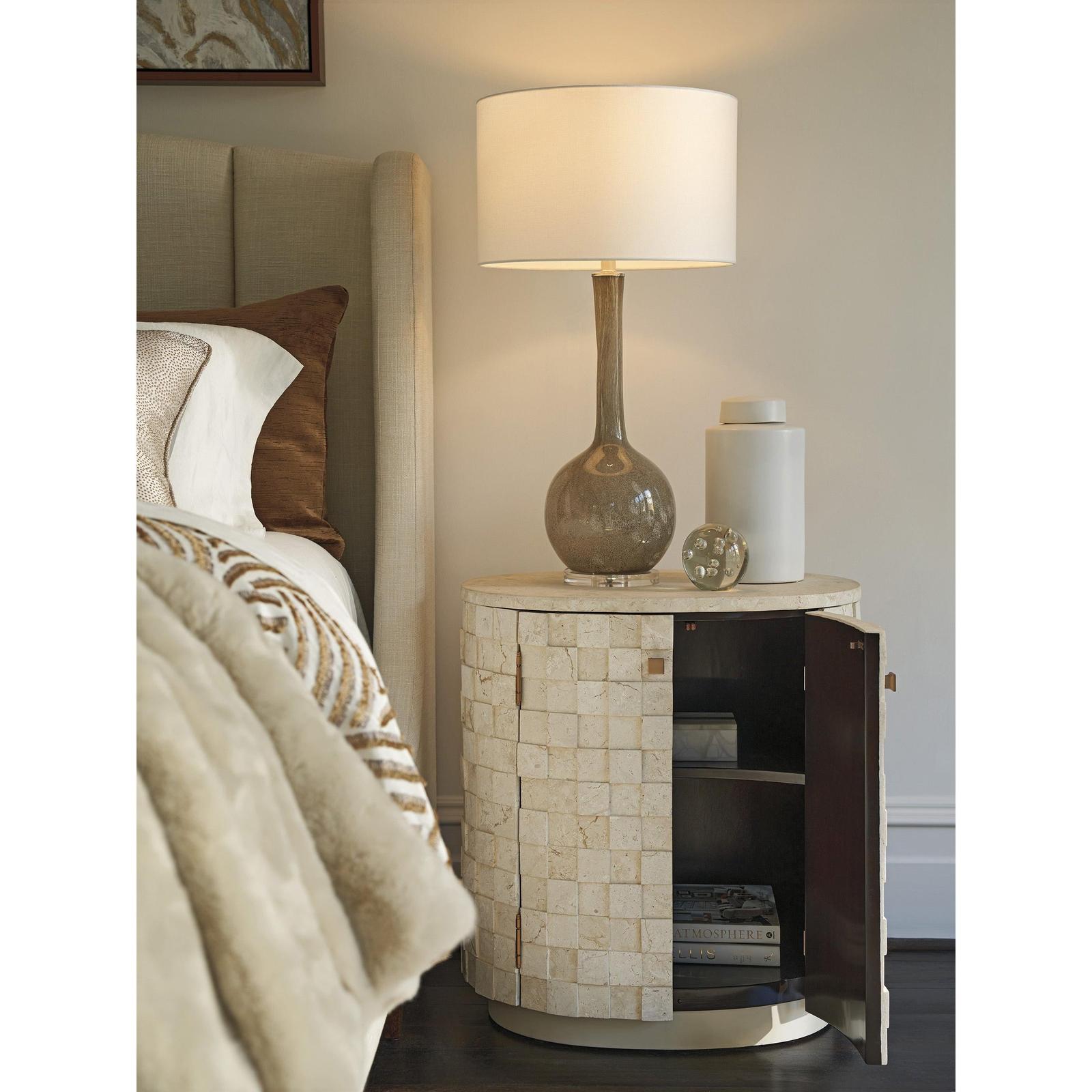 Lexington Rendezvous Albion Stone Oval Nightstand