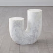 Global Views Marble Tube Table