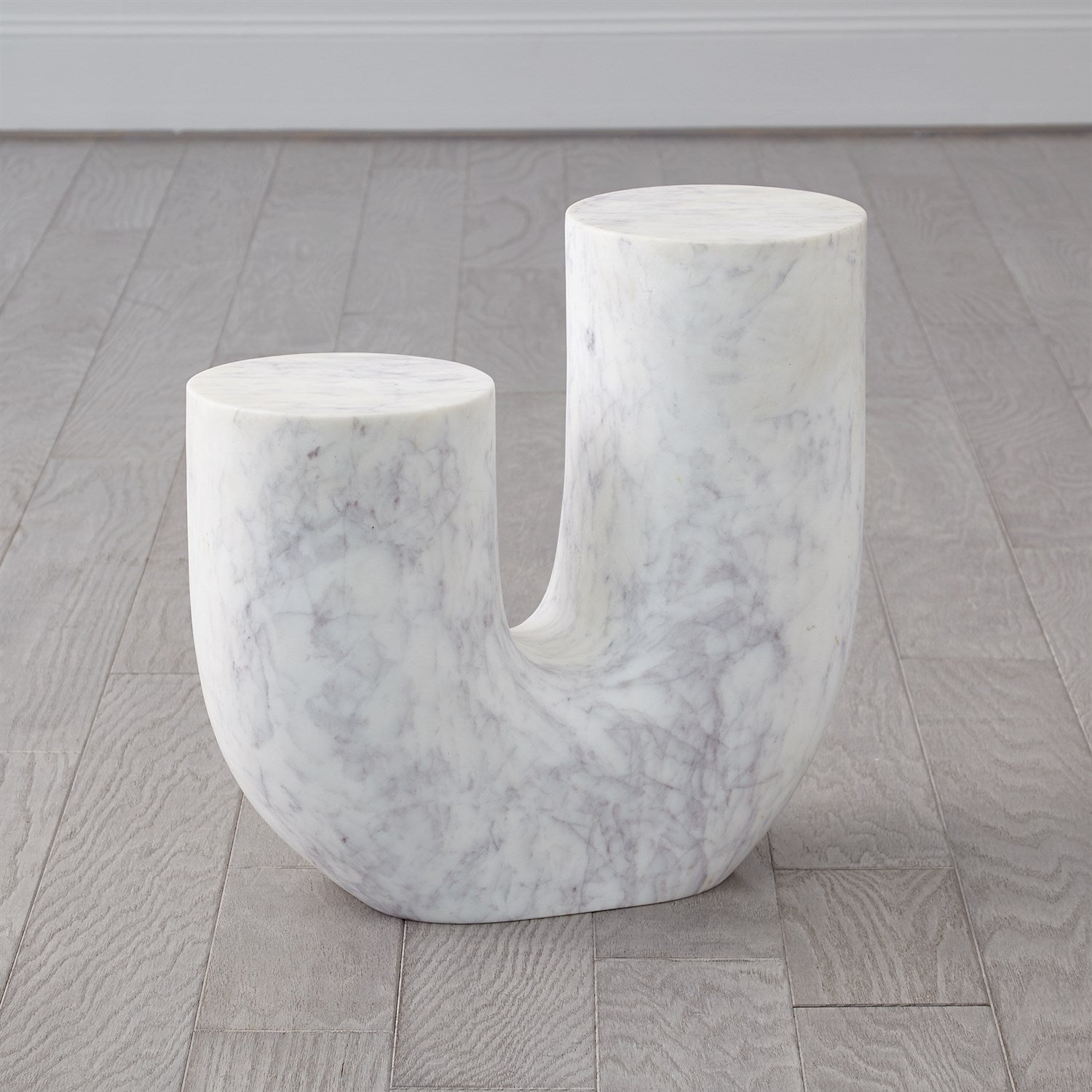 Global Views Marble Tube Table