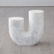 Global Views Marble Tube Table