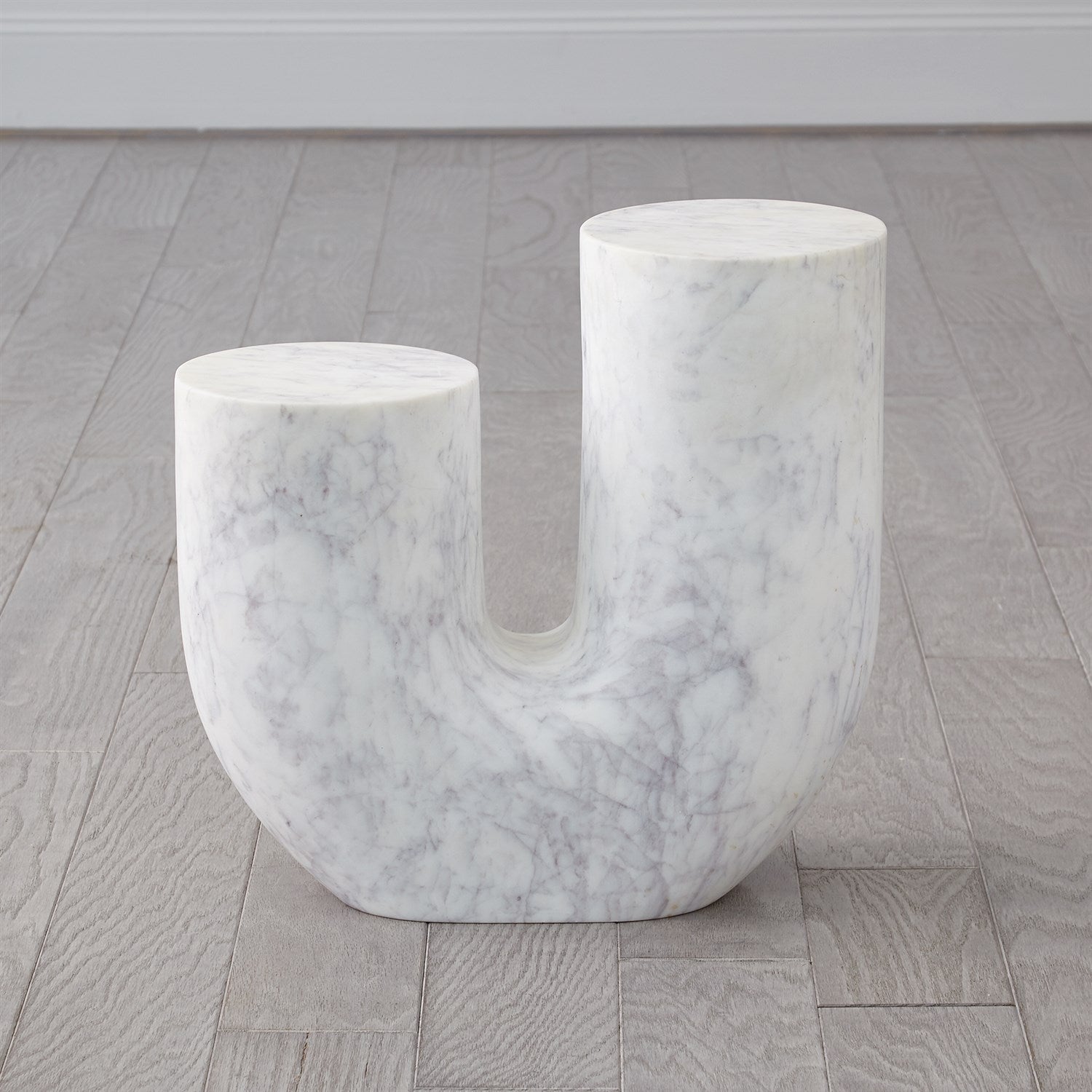 Global Views Marble Tube Table