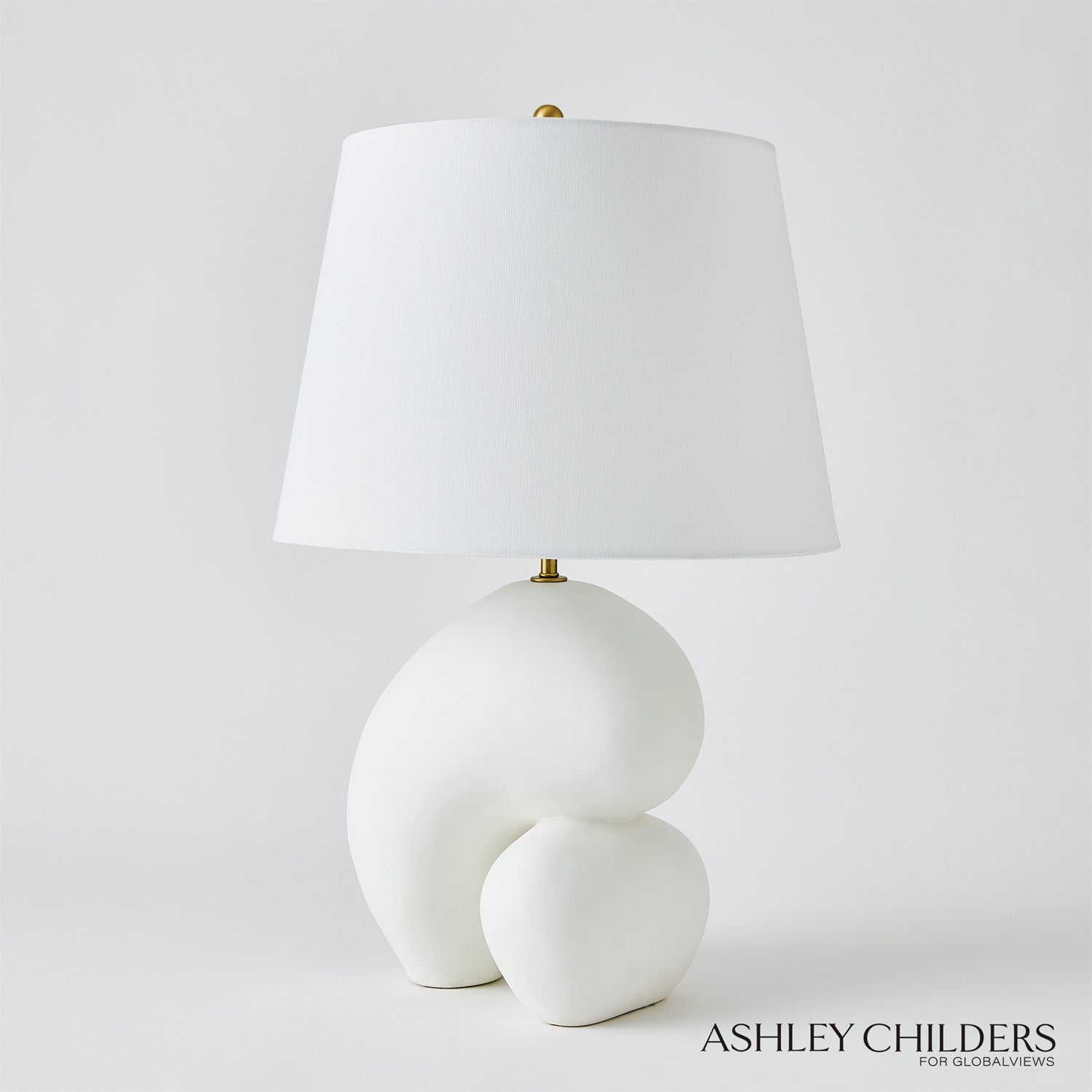 Global Views Matte White Muse Lamp