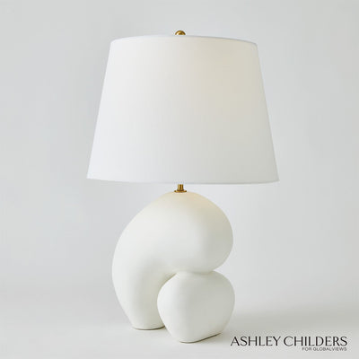 Global Views Matte White Muse Lamp by Ashley Childers