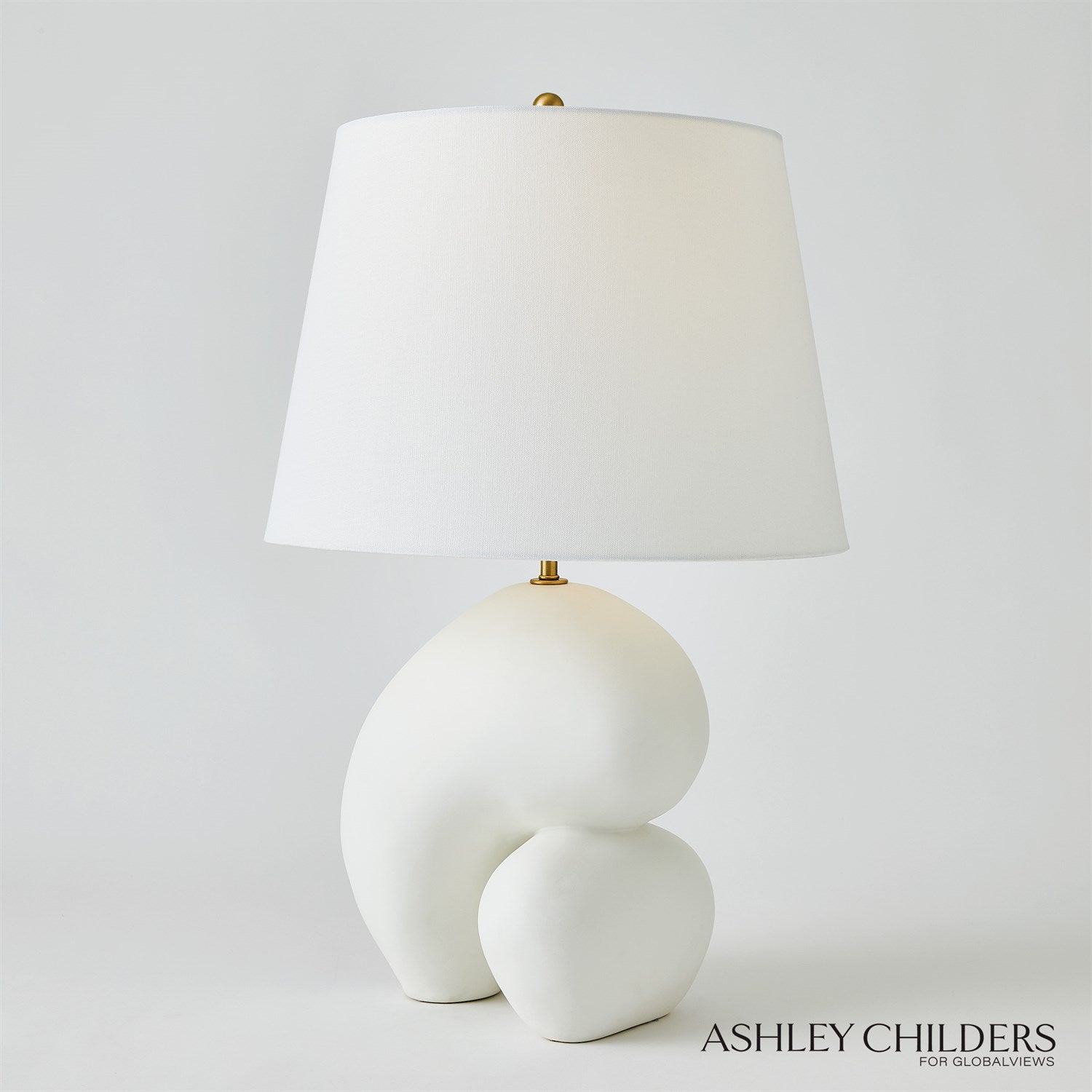 Global Views Matte White Muse Lamp