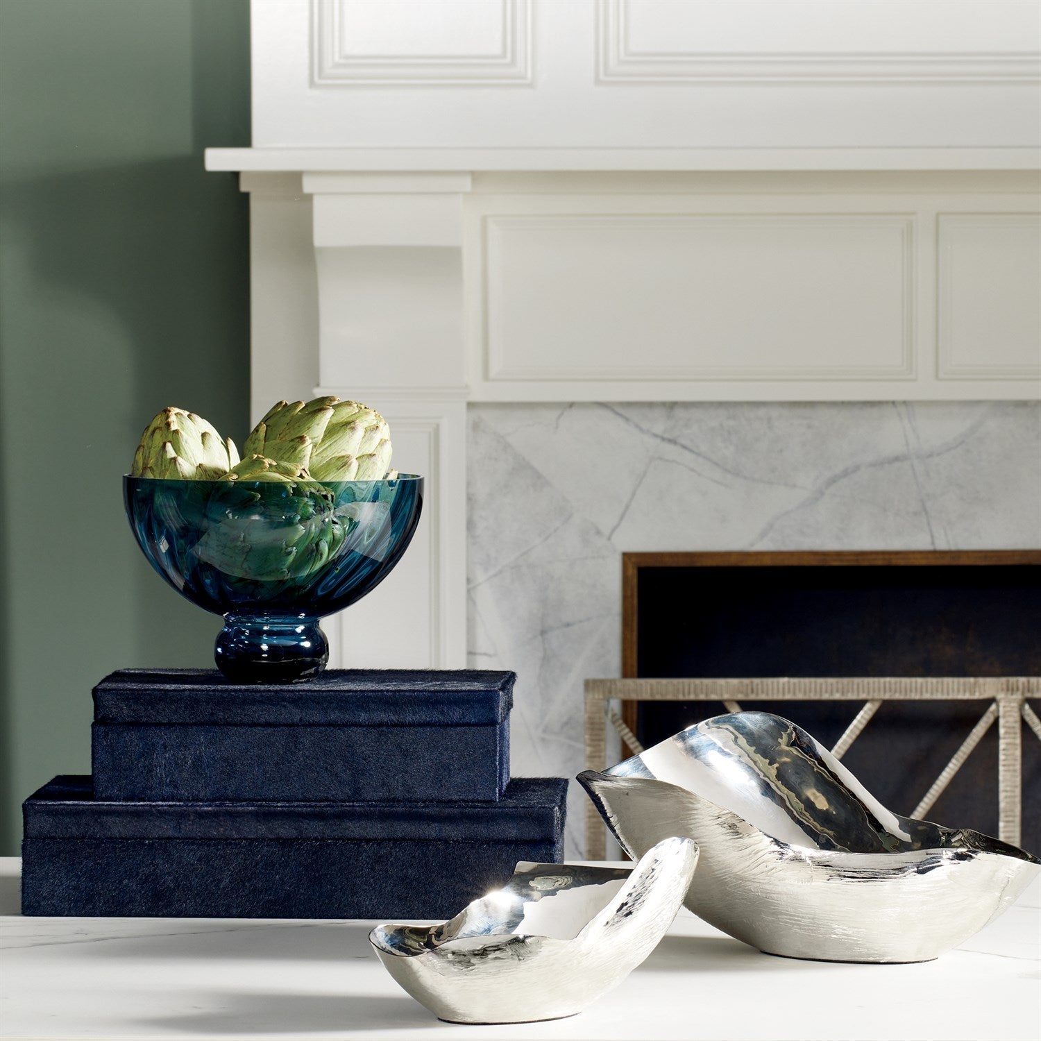 Global Views Nickel Free Form Bowl