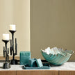 Global Views Black Green Raggio Alabaster Tray