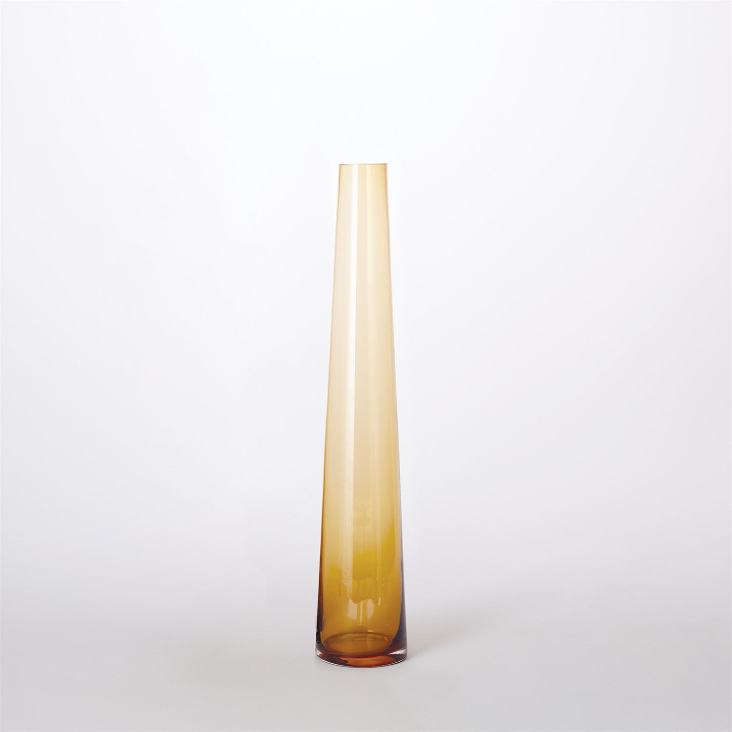 Global Views Amber Glass Tower Vase Clearance