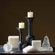 Global Views Black Calyx Candle Holder