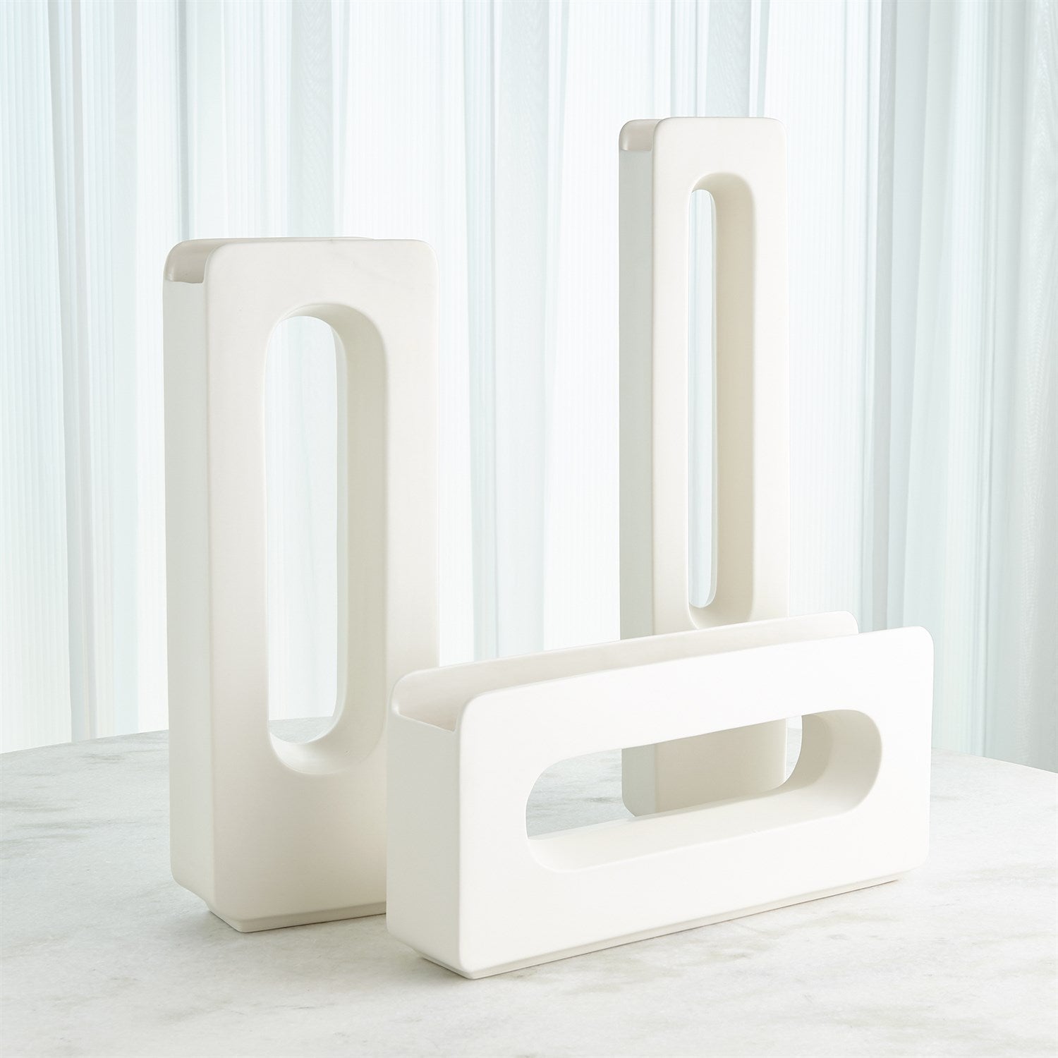 Global Views White Rectangle Vase