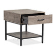 Magnussen Home Fenwick Whitetail Brown And Smoke Glass Rectangular End Table