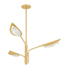 Hudson Valley Lighting Levin 3 Light Aged Brass Chandelier Ceiling Light