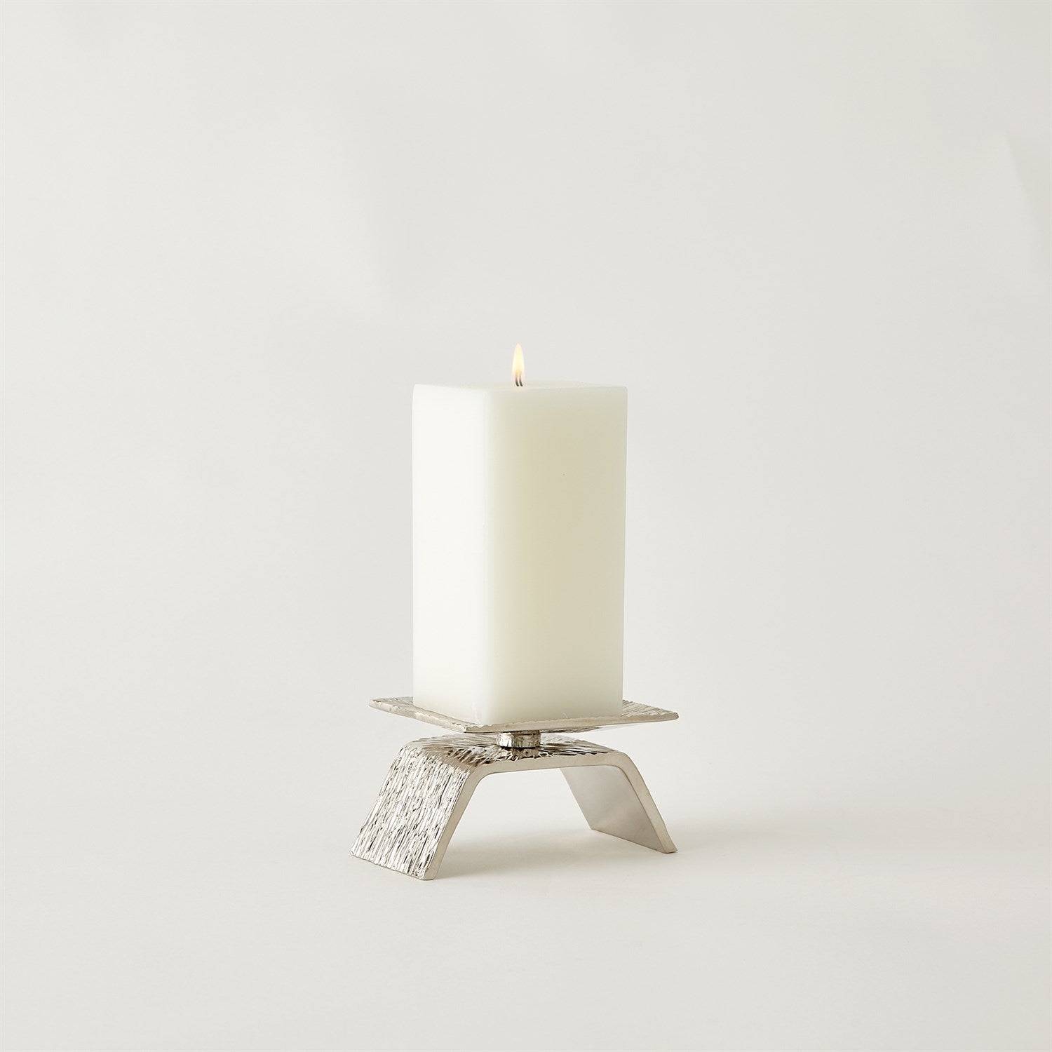 Global Views Nickel Torch Candleholder