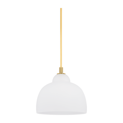 Hudson Valley Lighting Oberon 1 Light 18 inch Aged Brass Pendant Ceiling Light