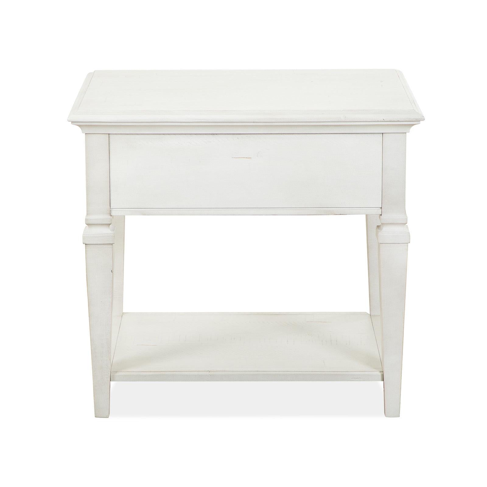 Magnussen Home Newport Alabaster End Table