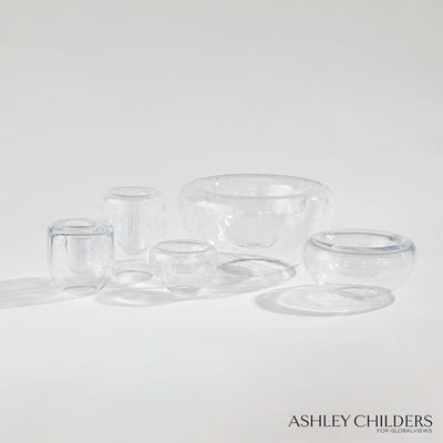 Global Views Clear Seeded Double Take Collection by Ashley Childers