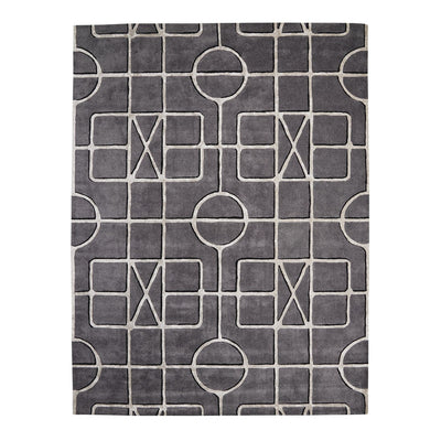 Global Views Indigo Charcoal Gate Rug