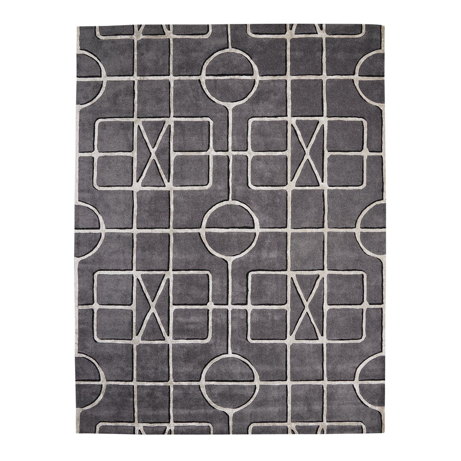 Global Views Indigo Charcoal Gate Rug