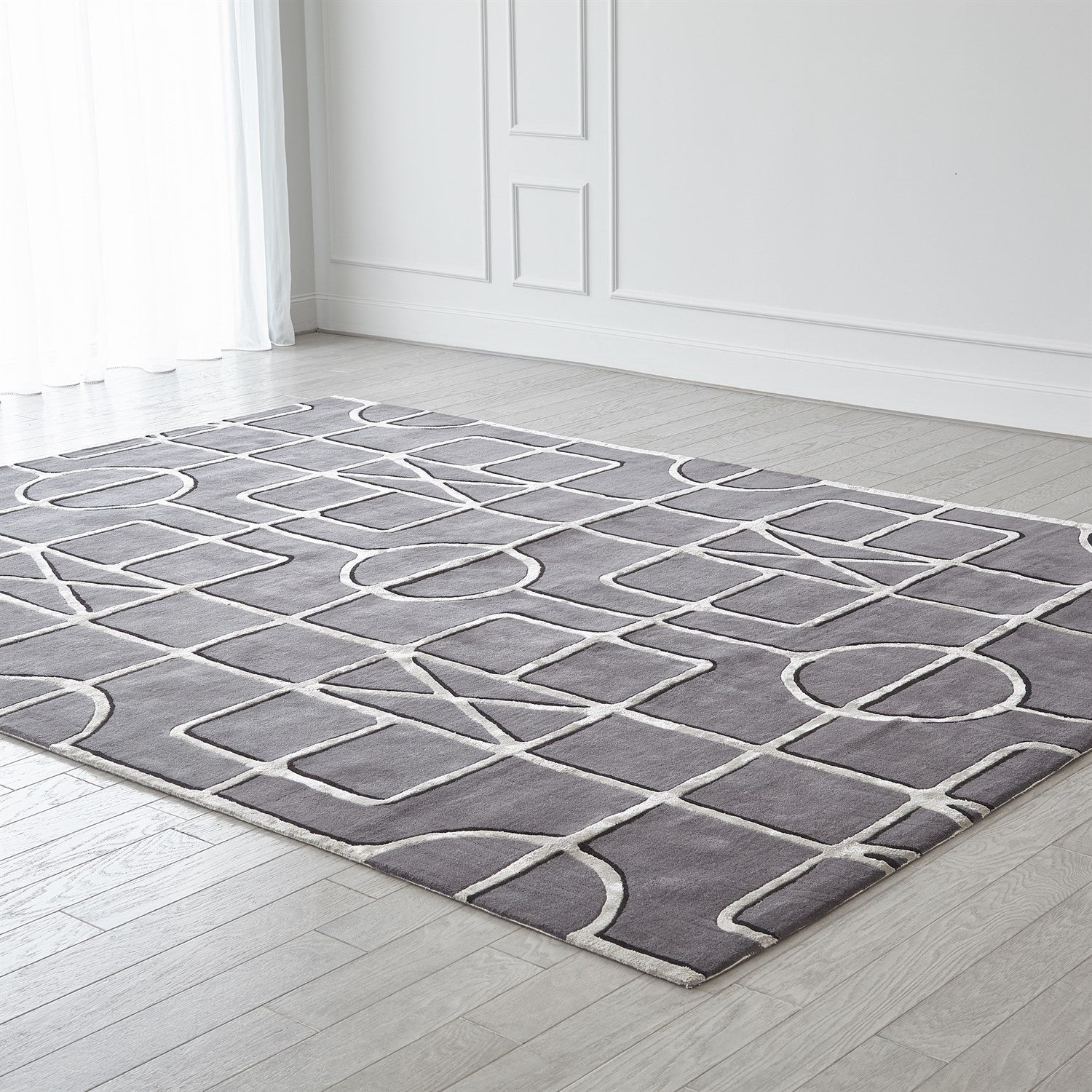 Global Views Indigo Charcoal Gate Rug