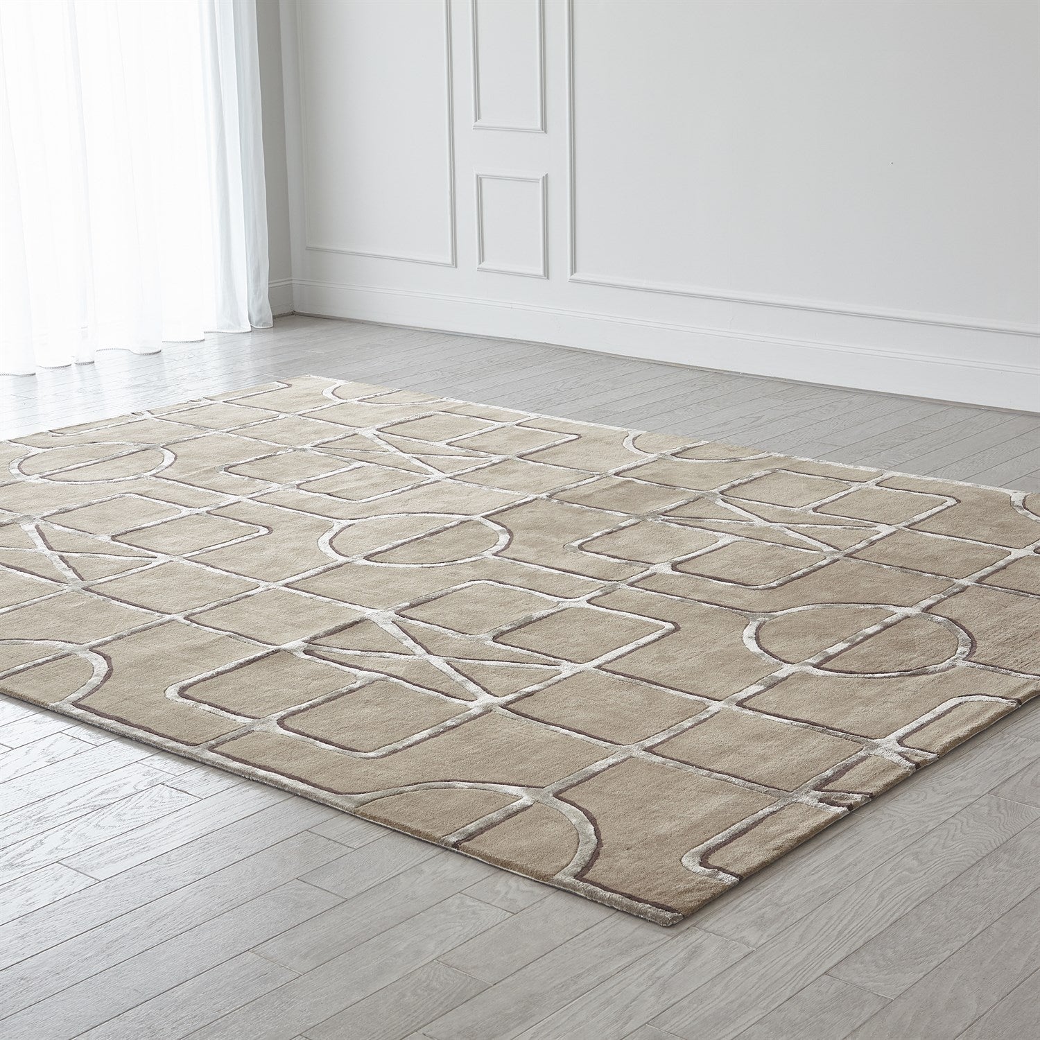 Global Views Khaki Gate Rug Clearance