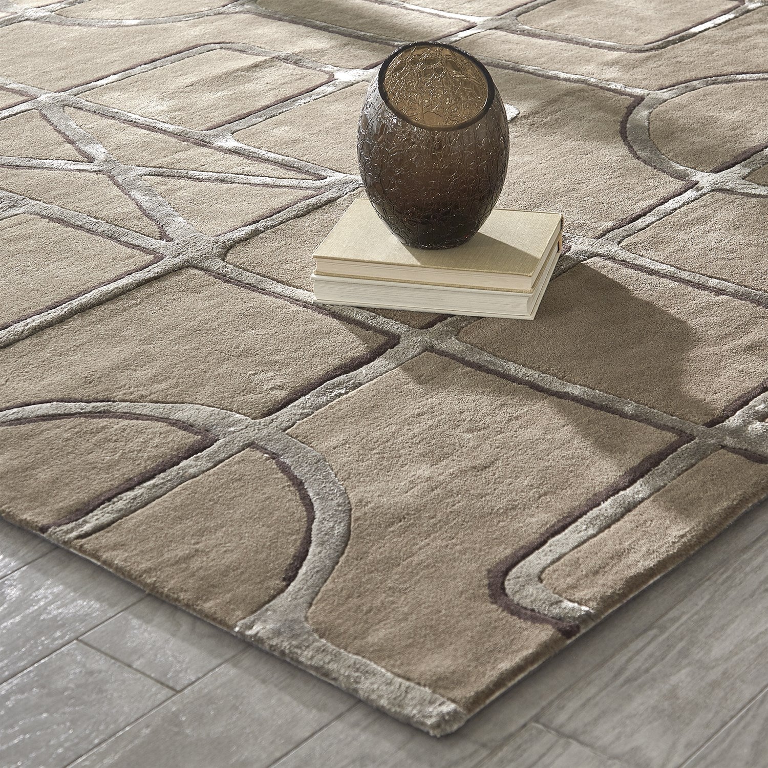 Global Views Khaki Gate Rug Clearance