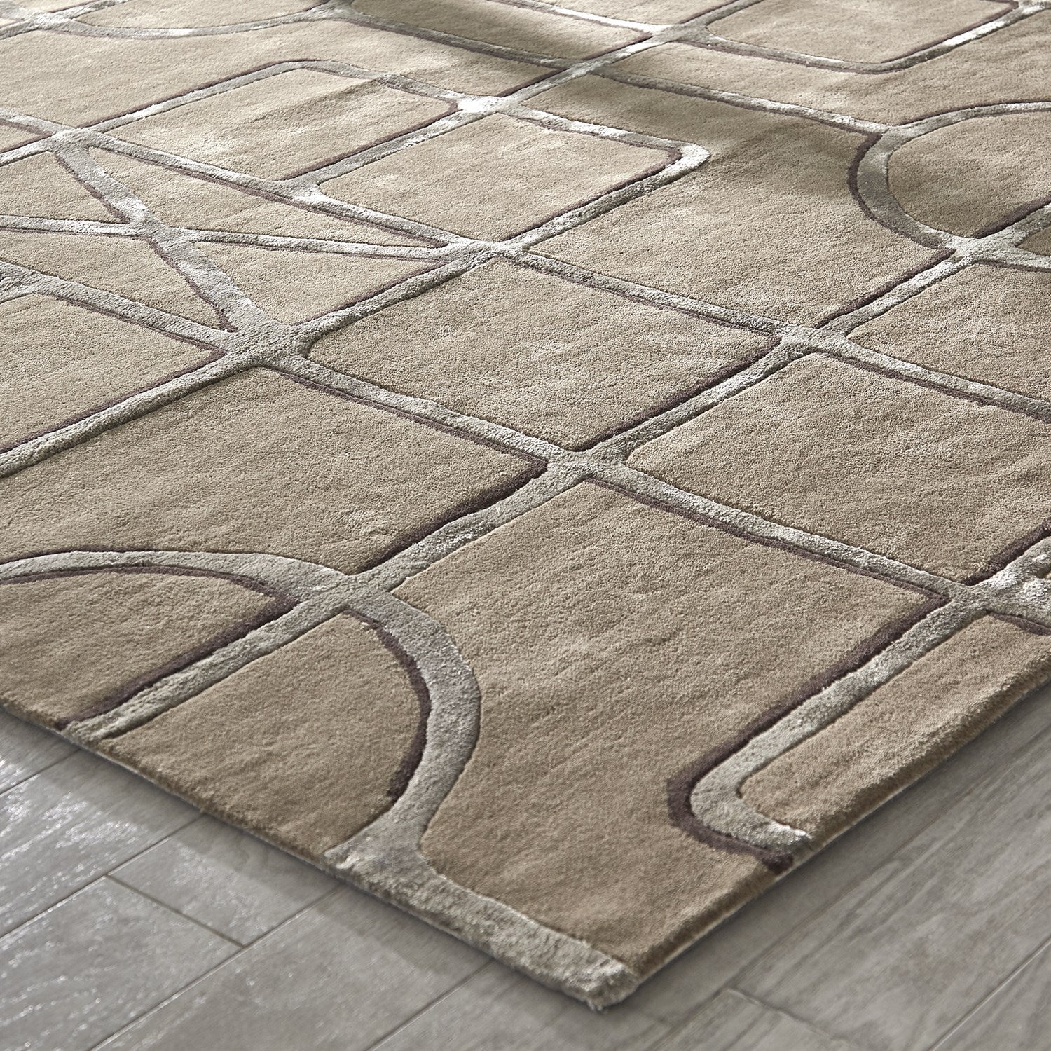 Global Views Khaki Gate Rug Clearance