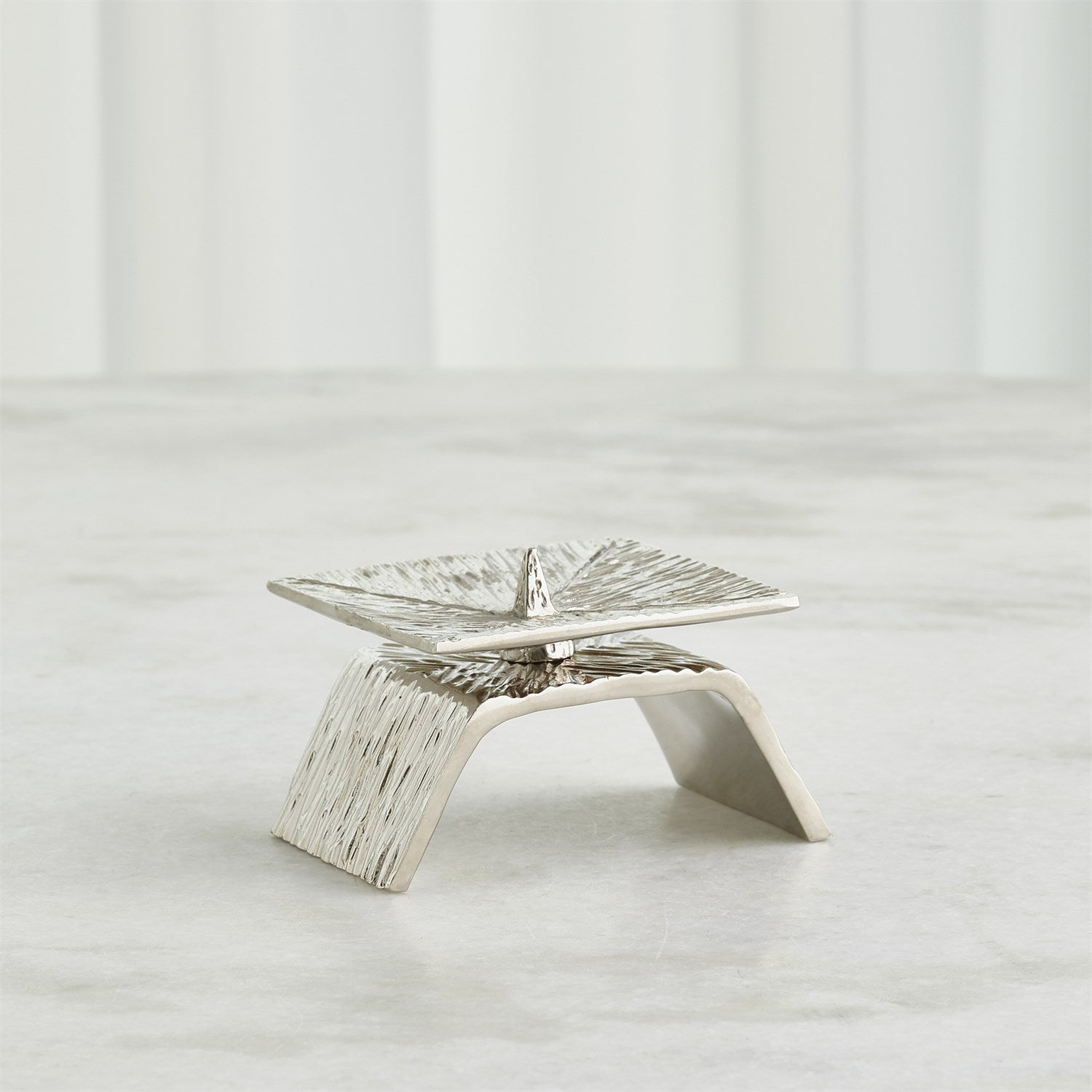 Global Views Nickel Torch Candleholder