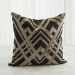 Global Views Black Gold Woven Lines Pillow DSC