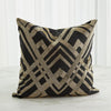 Global Views Black Gold Woven Lines Pillow DSC