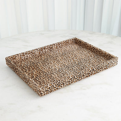 Global Views Cheetah Hair-on-Hide Tray