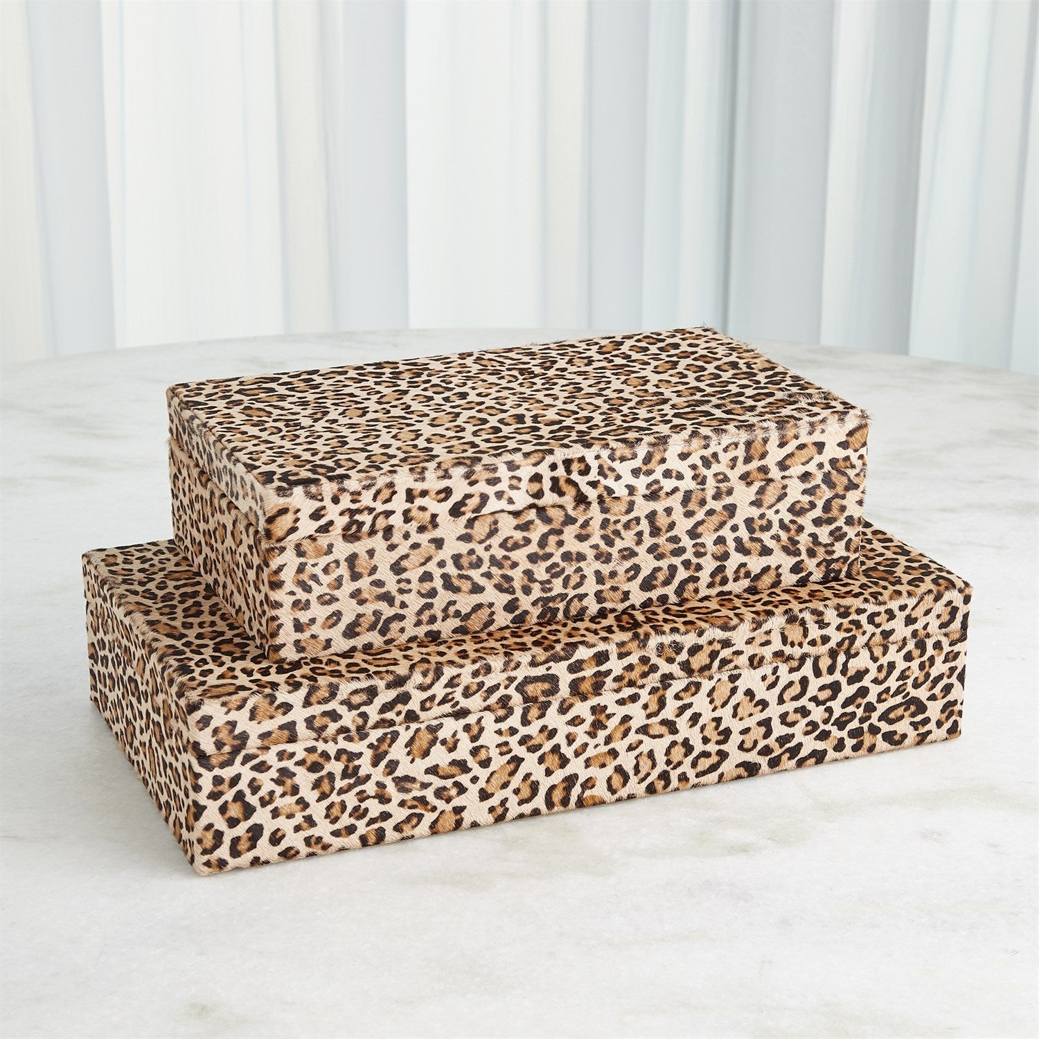 Global Views Cheetah Hair-on-Hide Box Clearance