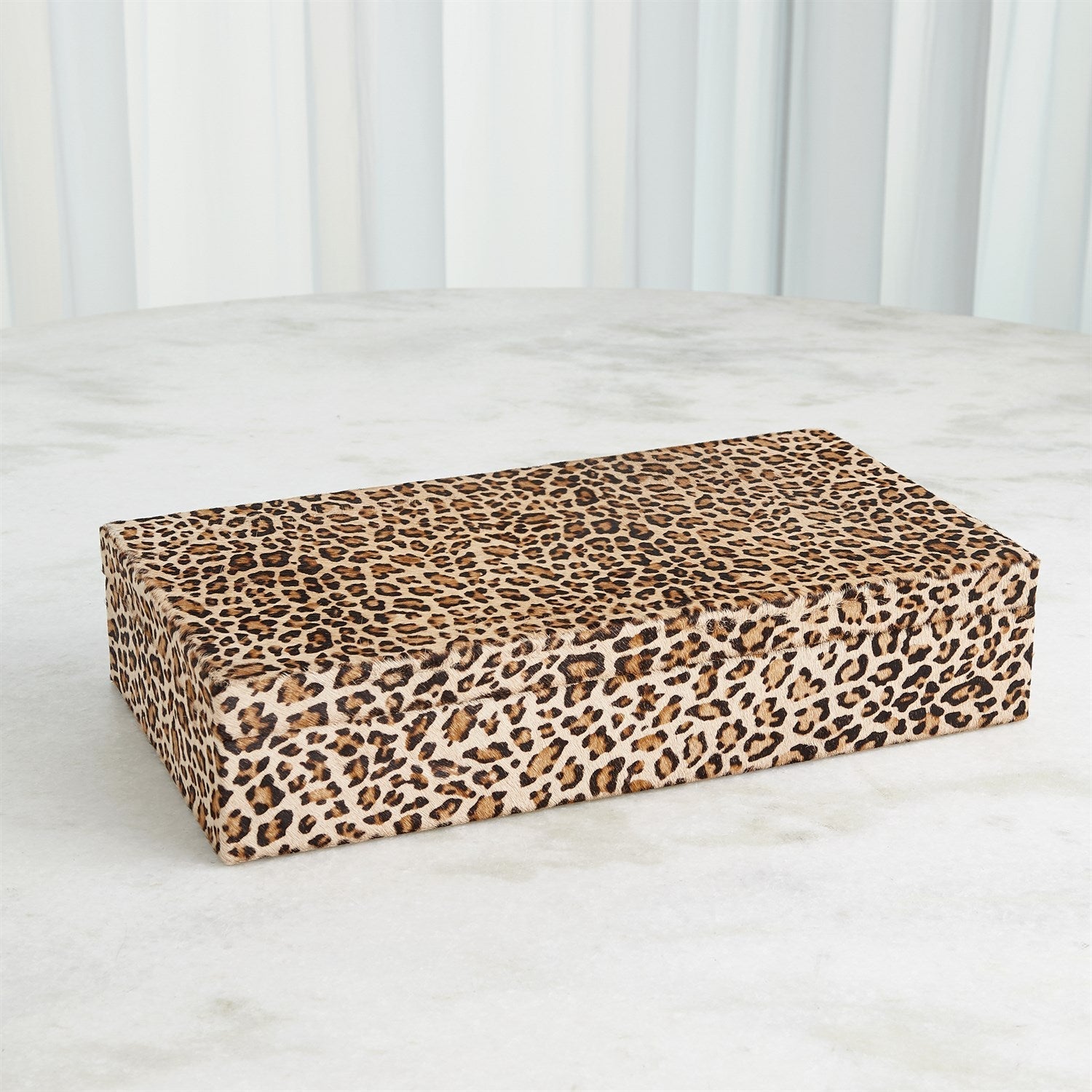 Global Views Cheetah Hair-on-Hide Box Clearance
