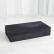 Global Views Blue Hair-on-Hide Box Clearance