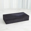 Global Views Blue Hair-on-Hide Box Clearance