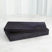 Global Views Blue Hair-on-Hide Box Clearance