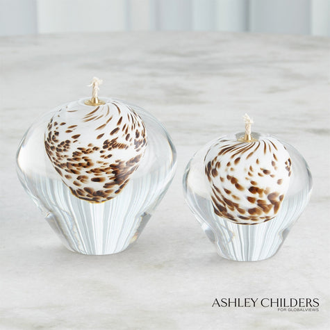 Global Views Brown Spots Daphne Oil Candle by Ashley Childers
