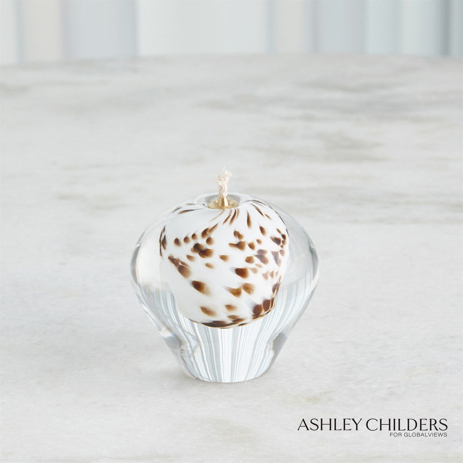 Global Views Brown Spots Daphne Oil Candle