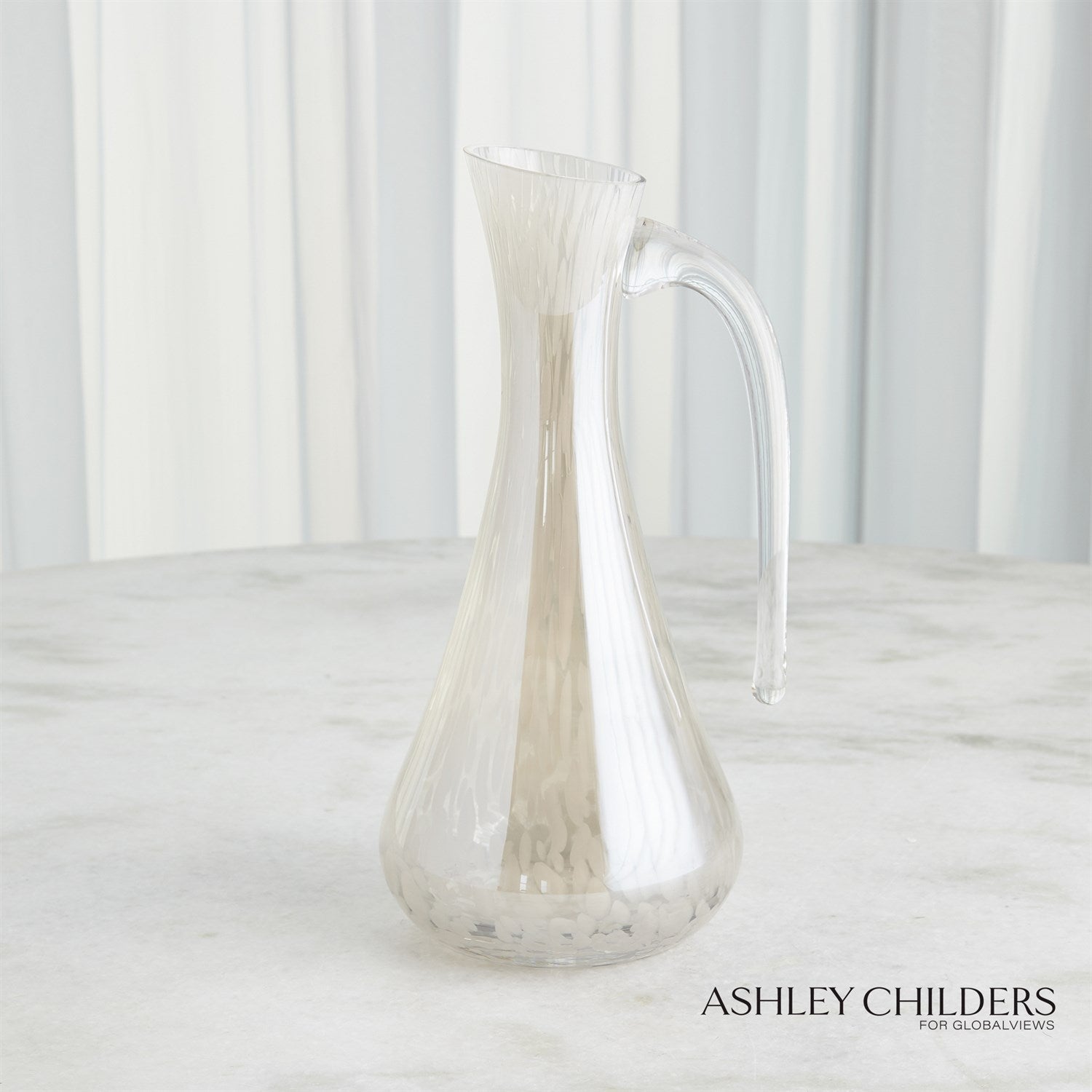 Global Views Hamish Pitcher-Opal Dots by Ashley Childers DSC