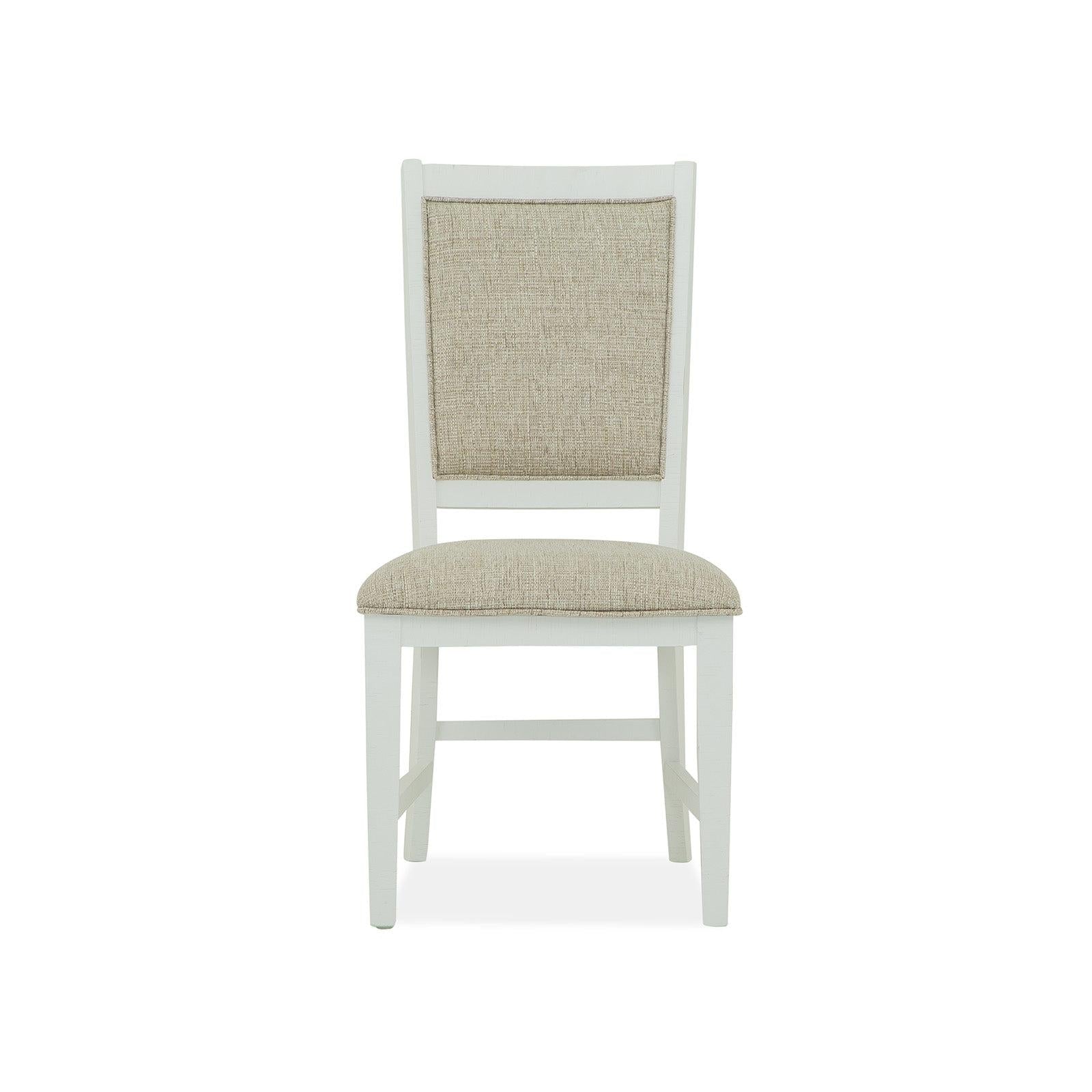 Magnussen Home Heron Cove Chalk White And Dovetail Grey Side Chair Set of 2