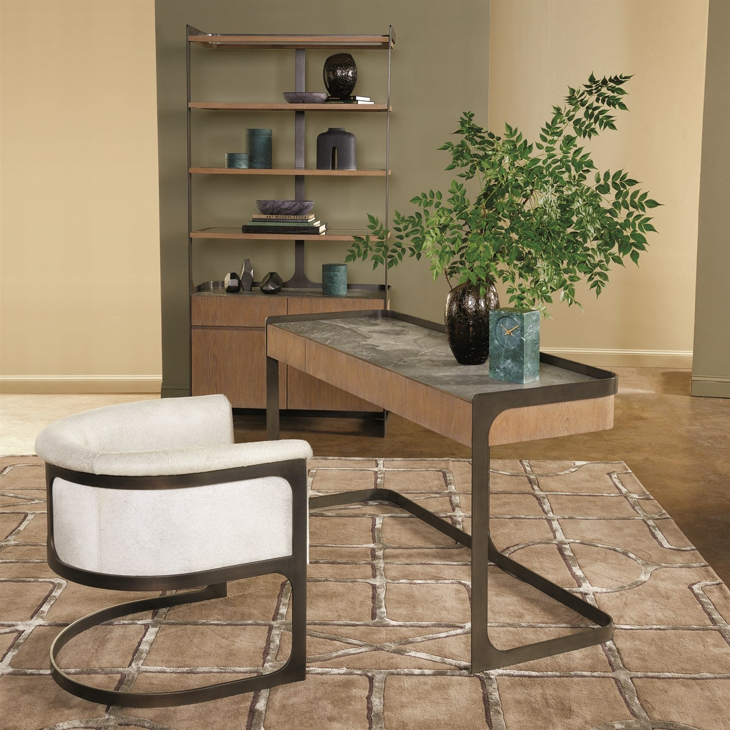 Global Views Khaki Gate Rug Clearance