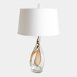 Global Views Beryl Silk Shade Twist Lamp
