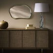 Global Views Ocean With Silk Shade Twist Lamp