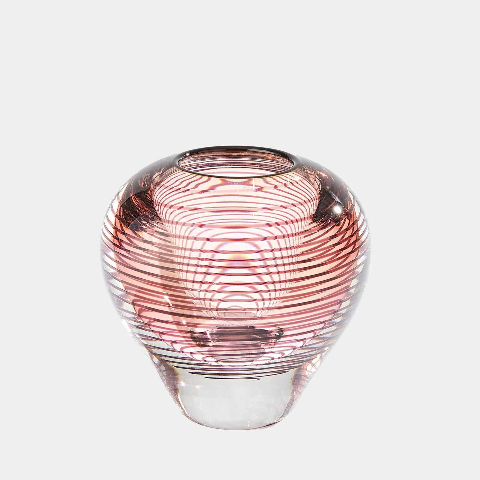 Global Views Amber Spiraled Vase