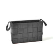 Global Views Black Soft Woven Leather Basket