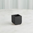 Global Views Radius Edge Leather Desk Accessories - Black