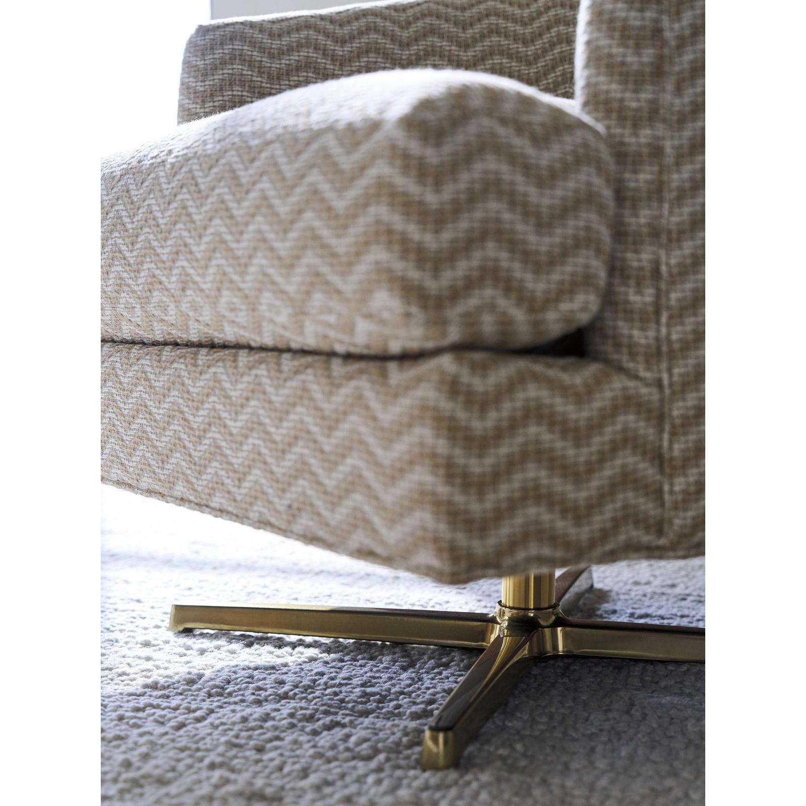 Lexington La Costa Graves Swivel Chair - Brass