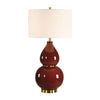 Uttermost Gourd Burgundy Table Lamp
